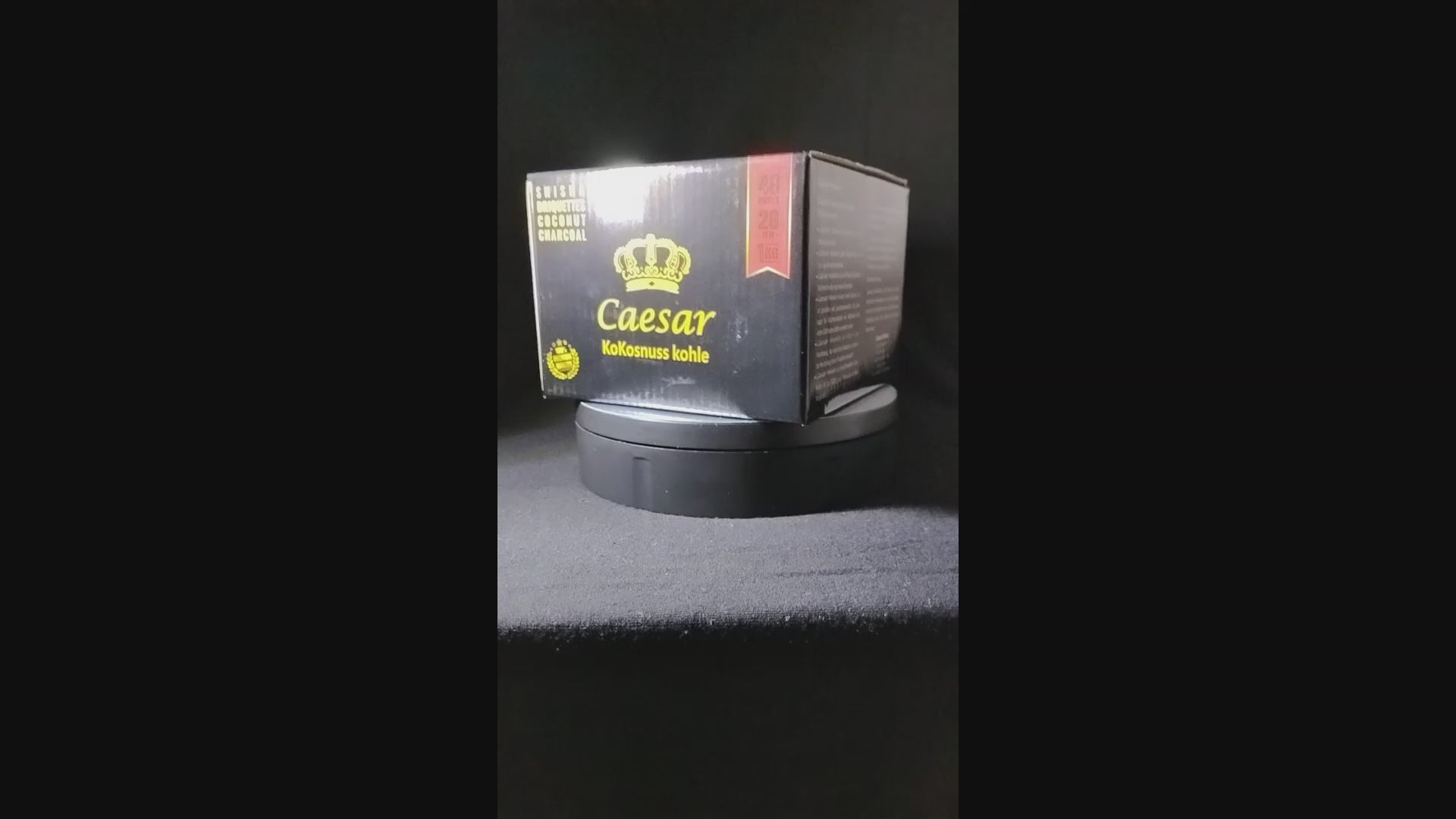 Caesar Premium Kokosnuss Shisha Kohle 48 Würfel Naturkohle